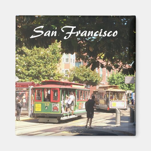 San Francisco Kabeltreinen Magneet (Voorkant)