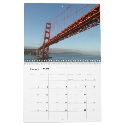 San Francisco Kalender (Jan 2026)