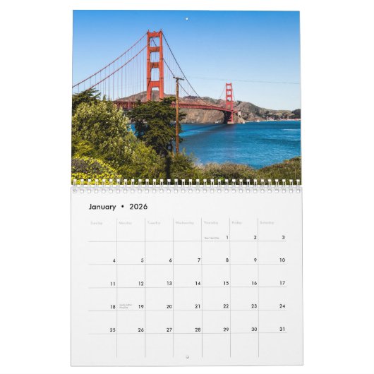 San francisco kalender (Jan 2026)