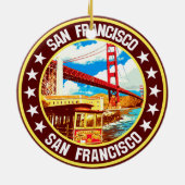 San Francisco Keramisch Ornament (Achterkant)