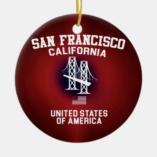 San Francisco Keramisch Ornament (Voorkant)