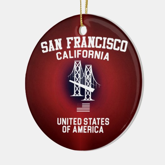 San Francisco Keramisch Ornament (Links)