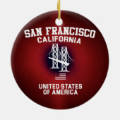 San Francisco Keramisch Ornament (Achterkant)