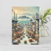 San Francisco Kerst Elegantie - Kaart (Staand voorkant)