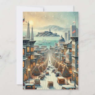 San Francisco Kerst Elegantie - Kaart