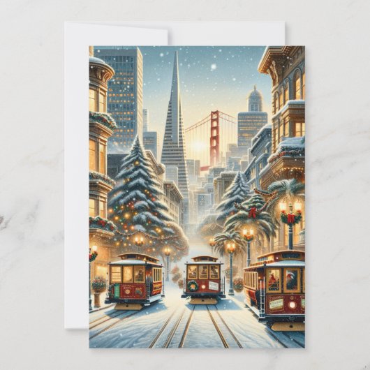 San Francisco Kerst Elegantie - Kaarten (Voorkant)