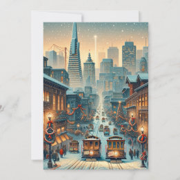 San Francisco Kerst Elegantie - kerstkaart