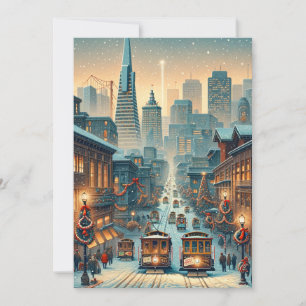 San Francisco Kerst Elegantie - kerstkaart