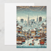 San Francisco Kerst Elegantie - SF Kaart (Voorkant / Achterkant)