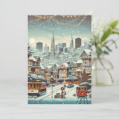 San Francisco Kerst Elegantie - SF Kaart (Staand voorkant)