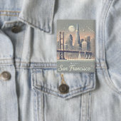San Francisco Kerstkaart | Golden Gate Bridge Button (Insitu)