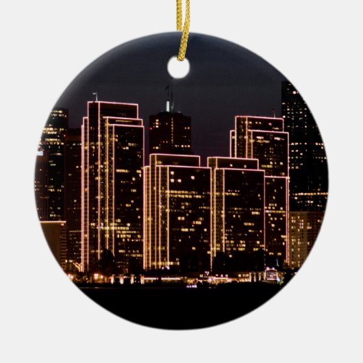 San Francisco Kerstmis Keramisch Ornament (Voorkant)
