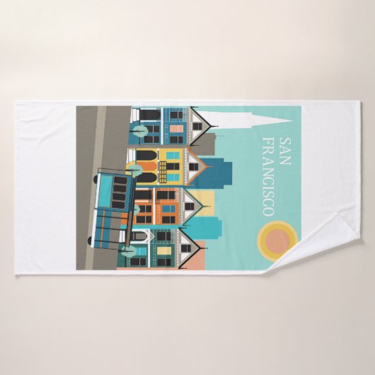 San Francisco  Kunst Badhanddoek (Badhanddoek)