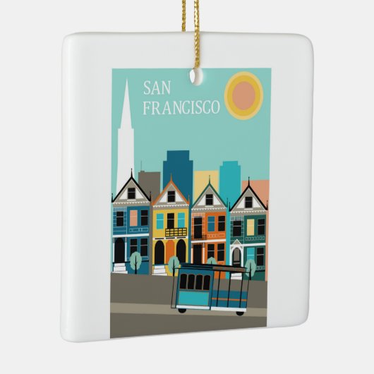 San Francisco  Kunst Keramisch Ornament (Rechts)