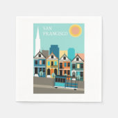 San Francisco  Kunst Servet (Voorkant)