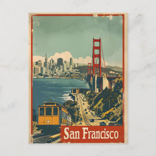 San Francisco: Kust Nostalgie Vintage Ansichtkaart Briefkaart