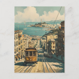 San Francisco: Kustnostalgie Oude ansichtkaart Briefkaart