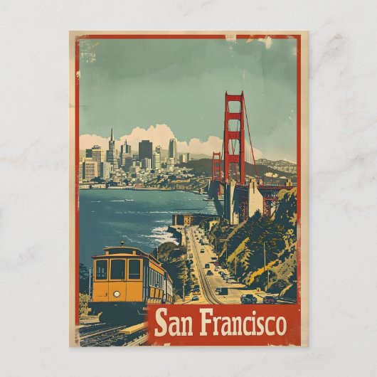 San Francisco: Kustnostalgie Oude ansichtkaart Briefkaart (Voorkant)