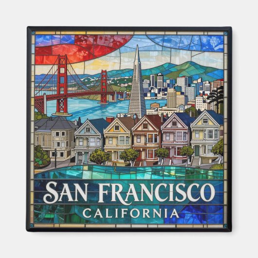 San Francisco kustskyline 🌉 Magneet (Voorkant)