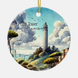 San Francisco Landmark Souvenir Keramisch Ornament