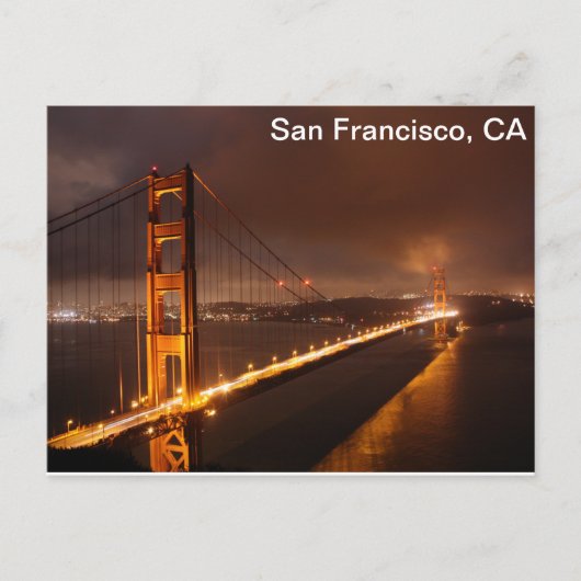 San Francisco Late Night Uitzicht Briefkaart (Voorkant)