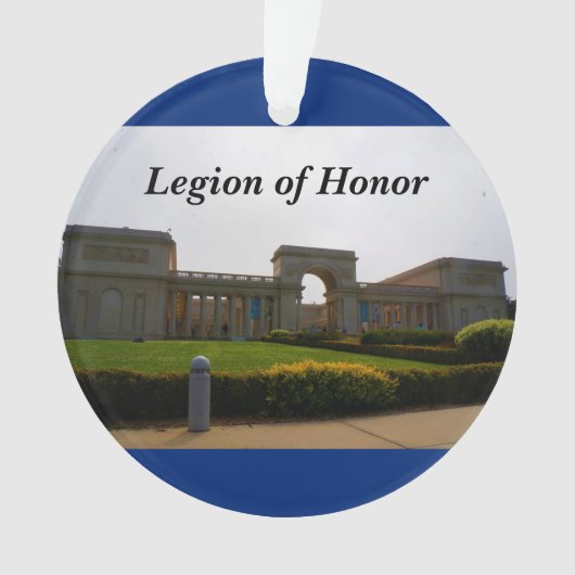 San Francisco Legion of Honor Blue Ornament (voorkant)