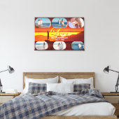 San Francisco Liefde Zonsondergang 1124 Kunst Canvas Afdruk (Insitu (Slaapkamer))