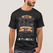 San Francisco Line Art kabelbaan T-shirt (Voorkant)
