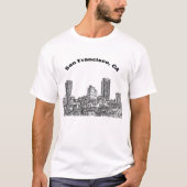 San Francisco Line Art T-shirt (Voorkant)
