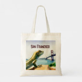 San Francisco Lizard Golden Gate Bridge Souvenir Tote Bag (Achterkant)