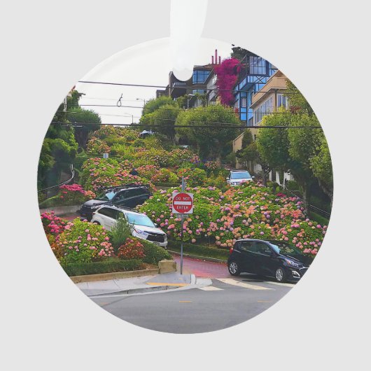 San Francisco Lombard Street #1-2 Ornament (voorkant)
