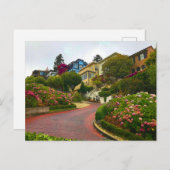San Francisco Lombard Street #2 Briefkaart (Voorkant / Achterkant)