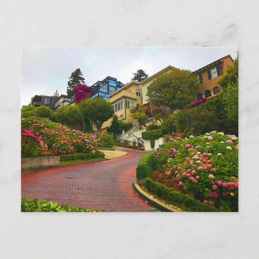 San Francisco Lombard Street #2 Briefkaart (Voorkant)