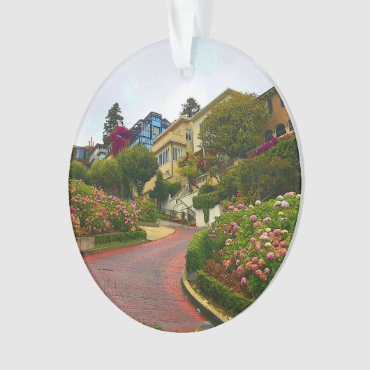 San Francisco Lombard Street #2 Ornament (voorkant)