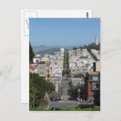 San Francisco Lombard Street Briefkaart (Voorkant / Achterkant)