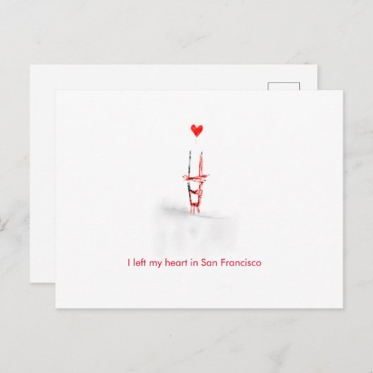 San Francisco Love Briefkaart (Voorkant / Achterkant)