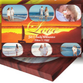 San Francisco Love Sunset 1124 Art Canvas Afdruk