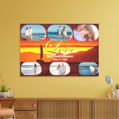 San Francisco Love Sunset 1124 Art Canvas Afdruk (Insitu (Woonkamer))
