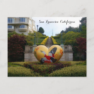 San Francisco Lyon Street Steps #1 Briefkaart