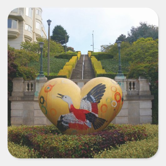 San Francisco Lyon Street Steps #1 Sticker (Voorkant)