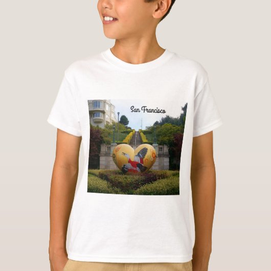 San Francisco Lyon Street Steps #1 T-shirt (Voorkant)