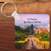 San Francisco Lyon Street Steps #2-3 Sleutelhanger (Voorkant)