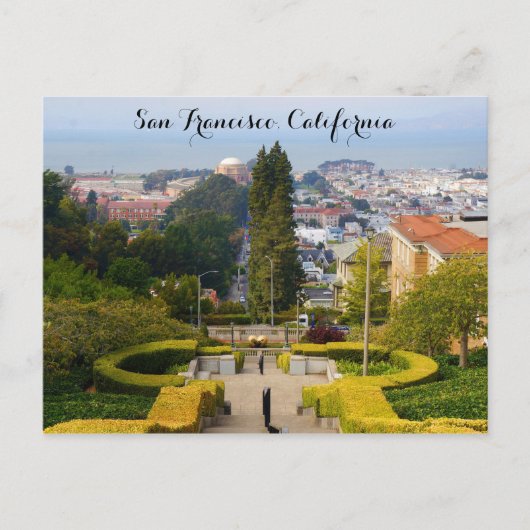 San Francisco Lyon Street Steps #3-2 Briefkaart (Voorkant)