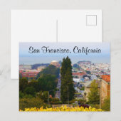 San Francisco Lyon Street Steps #5 Briefkaart (Voorkant / Achterkant)