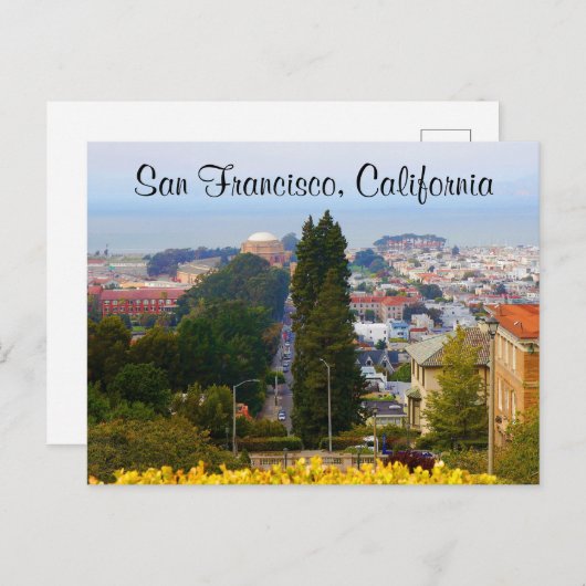 San Francisco Lyon Street Steps #5 Briefkaart (Voorkant / Achterkant)