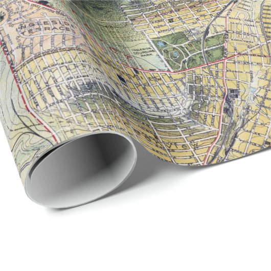  San Francisco Map Cadeaupapier (Rol Hoek)