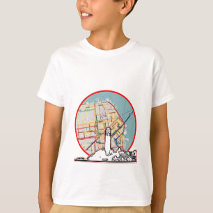 San Francisco Map Gibney The MUSEUM Zazzle Gifts T-shirt