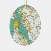 San Francisco Map Ornament (Rechts)