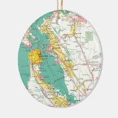San Francisco Map Ornament (Links)