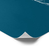 San Francisco Map Print, Poster Paper Dark Blue (Hoek)